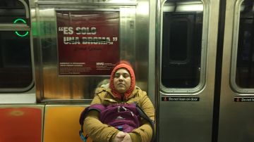 Campaña de acoso sexual en los trenes de Nueva York.