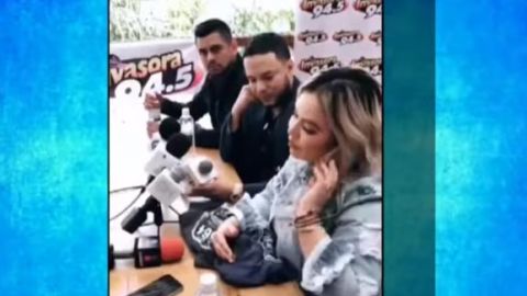 Chiquis Rivera y Lorenzo Méndez estuvieron juntos en una entrevista radial.