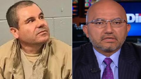 Joaquín "El Chapo" Guzmán Loera y uno de sus abogados,  Eduardo Balarezo.