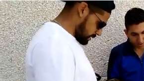 Franco Jara intercambió estampas del álbum del Mundial con dos fans de los Tuzos