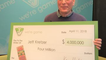 Jeff Kretzer pensó, en un principio, que había ganado $4,000 dólares en lugar de $4 millones.