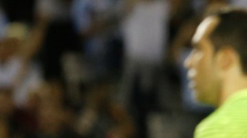 Messi celebra un gol contra Chile (23 de marzo de 2018)
