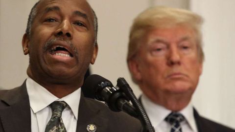 Ben Carson, secretario de Vivienda de Trump.  Mark Wilson/Getty Images