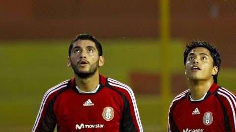 Los porteros Jesús Corona, Alfredo Talavera y Guillermo Ochoa durante un entrenamiento de la selección mexicana.
(Foto: Imago7/Etzel Espinosa)