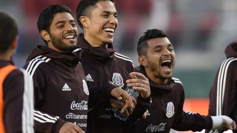 Carlos Vela, Carlos Salcedo y Jesús Manuel "Tecatito" Corona