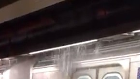 La lluvia complica el subterráneo neoyorquino
