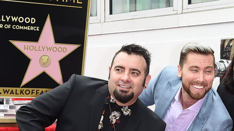Los integrantes de la banda posaron para las fotos de su estrella del Paseo de la Fama en Hollywood Boulevard, cerca de La Brea Avenue