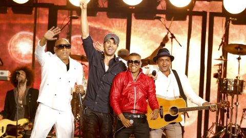 Alexander Delgado, Enrique Iglesias, Gente De Zona y Descemer Bueno en los Billboard 2014.
