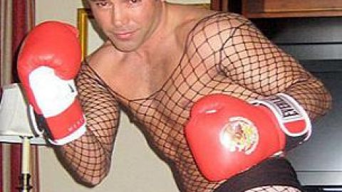 Una de las fotos de Oscar de la Hoya que desató la polémica en el 2007.