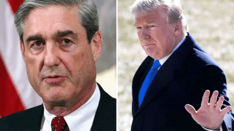 El fiscal especial Robert Mueller y el presidente Donald Trump