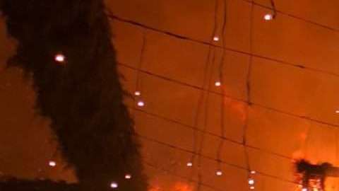 El fuego terminó con el día más importante de los recién casados.