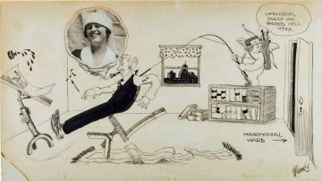 El logro artístico supremo de Goldberg son sus ilustraciones de aparatos chiflados.