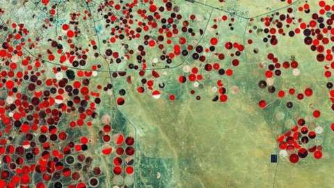 Los datos proporcionados por GRACE pueden mostrar si un campo agrícola está usando el agua subterránea de modo sostenible.