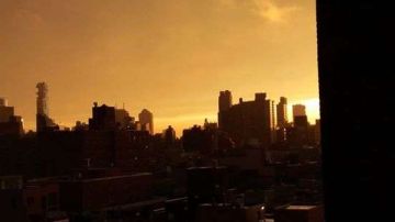 Wanda Vantapool nos compartió esta imagen de la tormenta en Nueva York.