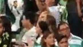 Un conato de bronca estuvo a punto de convertirse en una batalla campal en las tribunas en el Santos vs. América