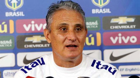 Tite, director técnico de la selección de Brasil. EFE