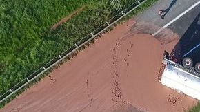 Seis carriles quedaron bloqueados hacia y desde la capital