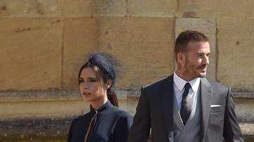 La presencia de David Beckham y Victoria causó revuelo en la Boda Real