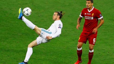 Gareth Bale anotó de chilena. EFE