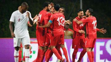 Túnez celebra el empate en un amistoso con Portugal. (Foto: EFE/Hugo Delgado)