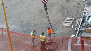 Semana de la seguridad en las obras de construcción  en el nuevo Stadio Louis Amstrong.