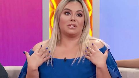 Chiquis Rivera en el programa "Buenos días familia" de Estrella TV