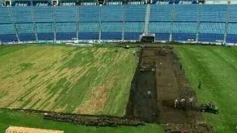 Las imágenes de la demolición del estadio Azul son falsas