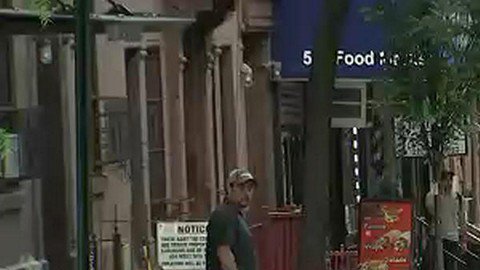 Calles inundadas en la 9na avenida de Manhattan