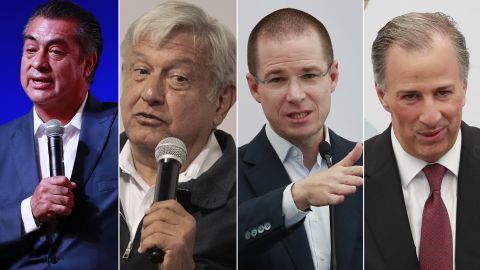 Jaime Rodríguez "El Bronco" (izquierda) comenzará y cerrará el debate.