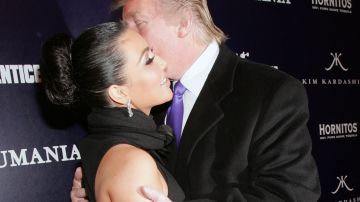 Kim Kardashian y Donald Trump en 2010.