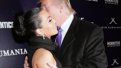 Kim Kardashian y Donald Trump en 2010.