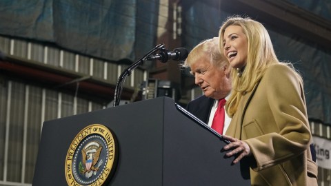 El presidente Trump y su hija Ivanka.