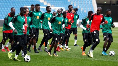 Selección Senegal. CHARLY TRIBALLEAU/AFP/Getty Images