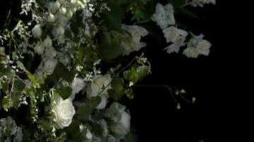 Un geriátrico recibió los arreglos florales tras la boda.