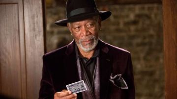 Morgan Freeman en un momento  de la película   'Now You See Me'.
