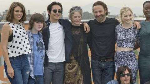 Miembros del elenco de "The Walking Dead".