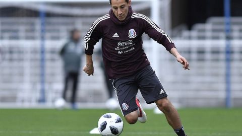 San José, California, Estados Unidos de Norteamerica a 20 de Marzo de 2018. Andrés Guardado, durante el entrenamiento de la selección nacional de México, en la cancha del estadio Avaya, previo a su partido de preparación frente a la selección de Islandía. Foto: Imago7/Luis Onofre