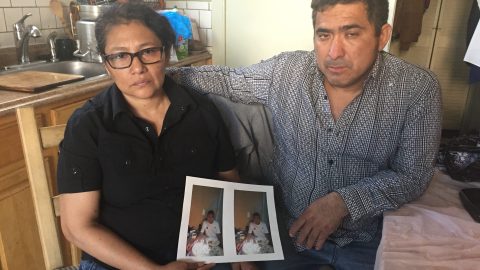 Padres del joven Andy Peralta (17), hallado muerto en un parque en Queens (NYC) en 2018.