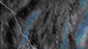 El huracán Harvey en una imagen infrarroja captada el 25 de agosto de 2017.