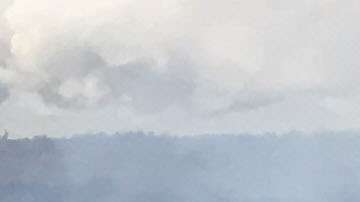 Las fuentes de lava han construido un cono de salpicaduras en la fisura 6.