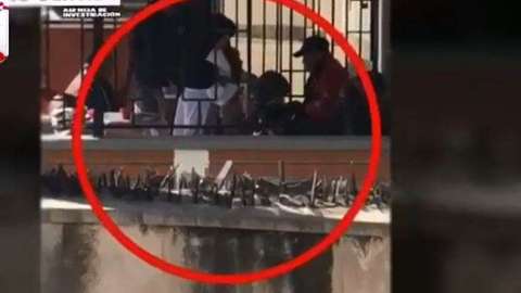 En el video se ve claramente la agresión de la monja al anciano.