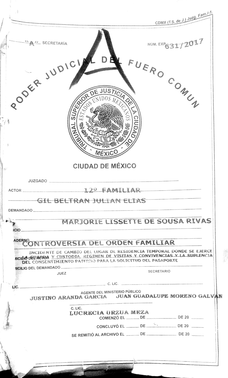 Juez no autoriza pasaporte de Matías Gil De Sousa