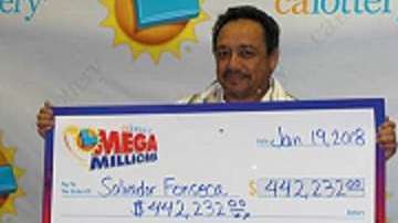 Salvador Fonseca ganó en la lotería Mega Millions.
