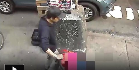 El sospechoso fue captado por una cámara de seguridad