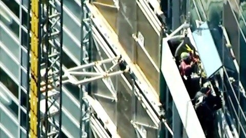 Los trabajadores pasaron un gran susto