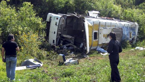 El autobús venía de Aguascalientes al santuario del Cristo de Chalma.