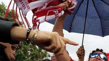 Hinchas peruanos en Rusia. EFE