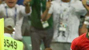 Cristiano Ronaldo hizo tres goles en el empate 3-3 de Portugal con España.