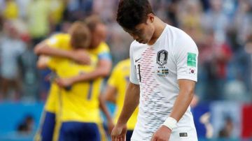 Hwang lamenta la derrota de Corea del Sur ante Suecia. EFE