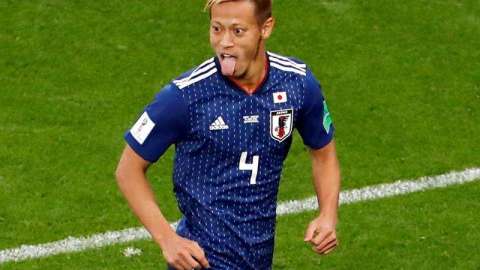 Keisuke Honda, goleador de Japón. EFE